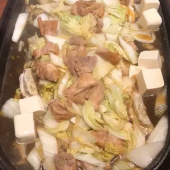 ホットプレートでとり白菜 白菜大量消費 コツなし
